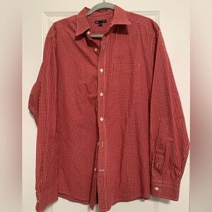 Gap Mens Red Plaid Long sleeve Shirt‎ Large